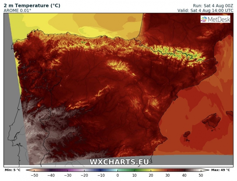 caldo record spagna portogallo