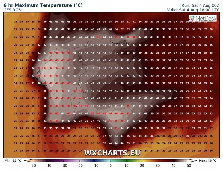 caldo record spagna portogallo