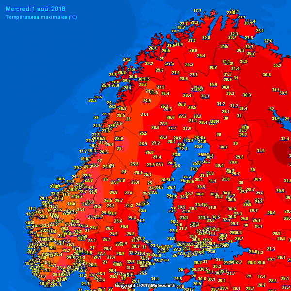 caldo temperature europa