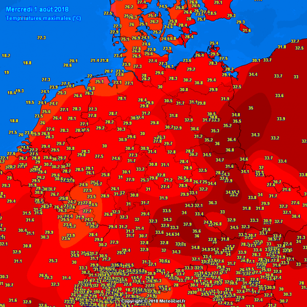 caldo temperature europa