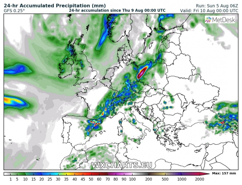 previsioni meteo europa 6-12 agosto 2018