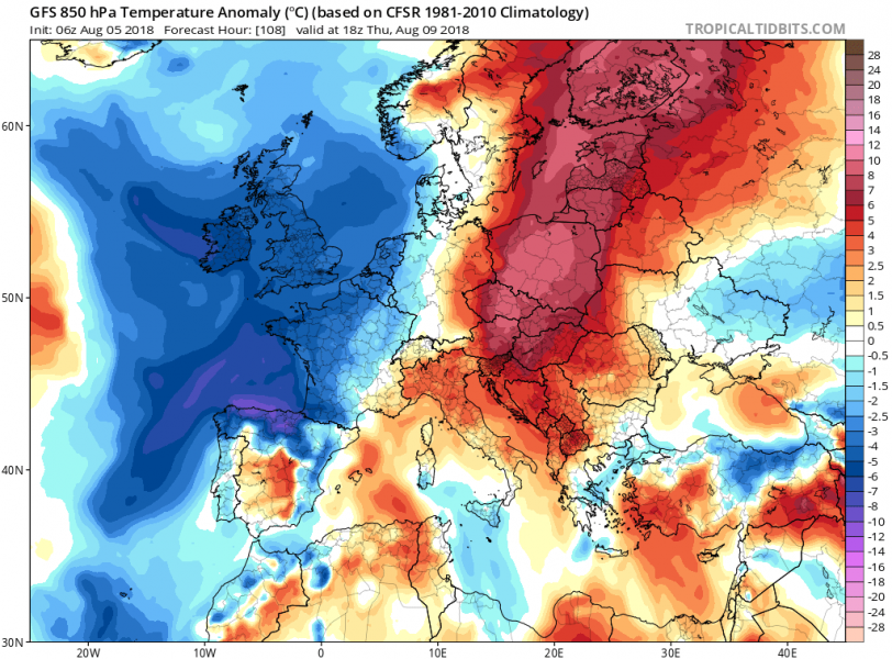 previsioni meteo europa 6-12 agosto 2018