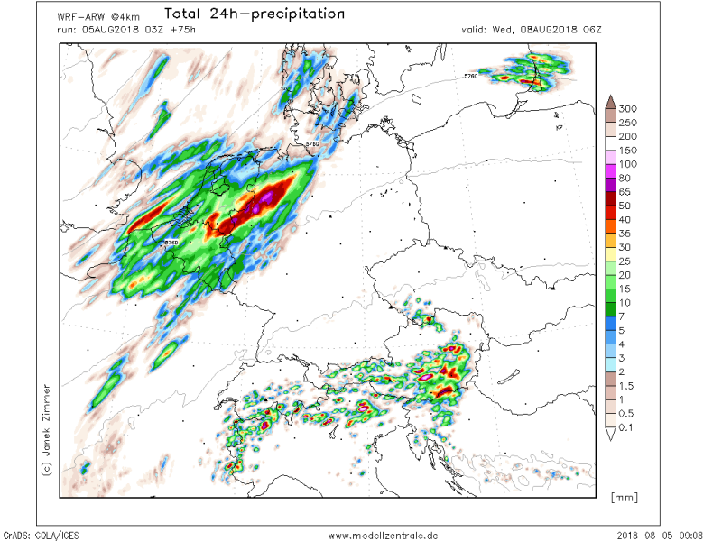 previsioni meteo europa 6-12 agosto 2018