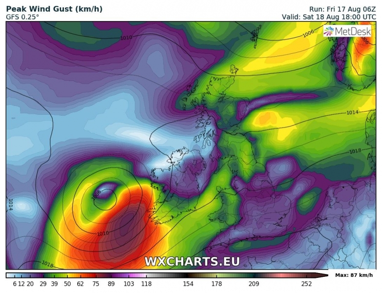 tempesta ernesto gran bretagna irlanda