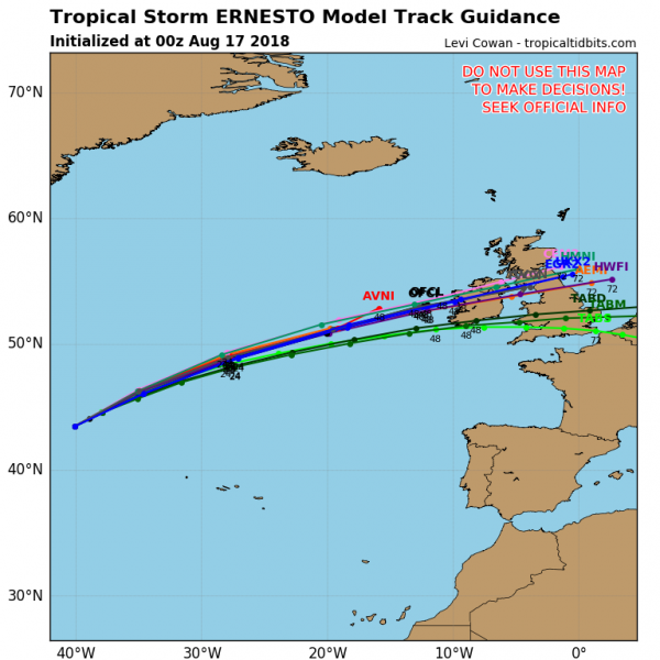 tempesta ernesto gran bretagna irlanda