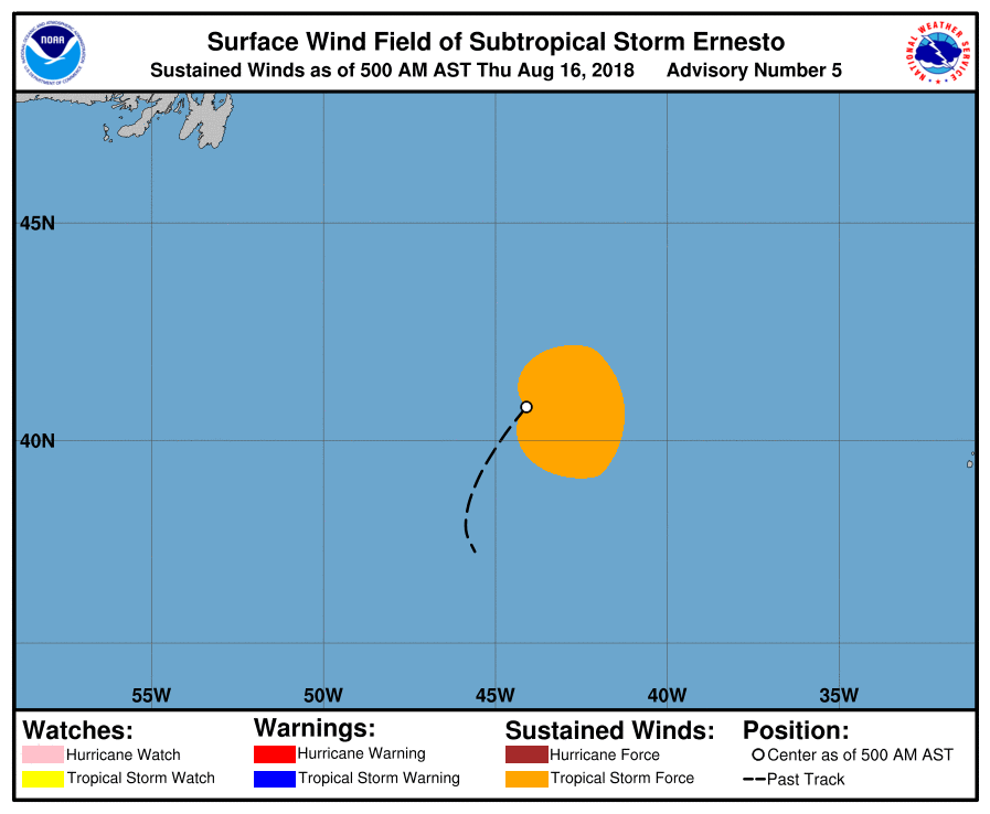 Tempesta subtropicale Ernesto