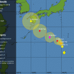 Giappone: la tempesta tropicale Soulik potrebbe diventare un potente tifone, minaccia per vita e proprietà [MAPPE]