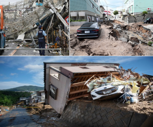alluvioni terremoti tifoni giappone