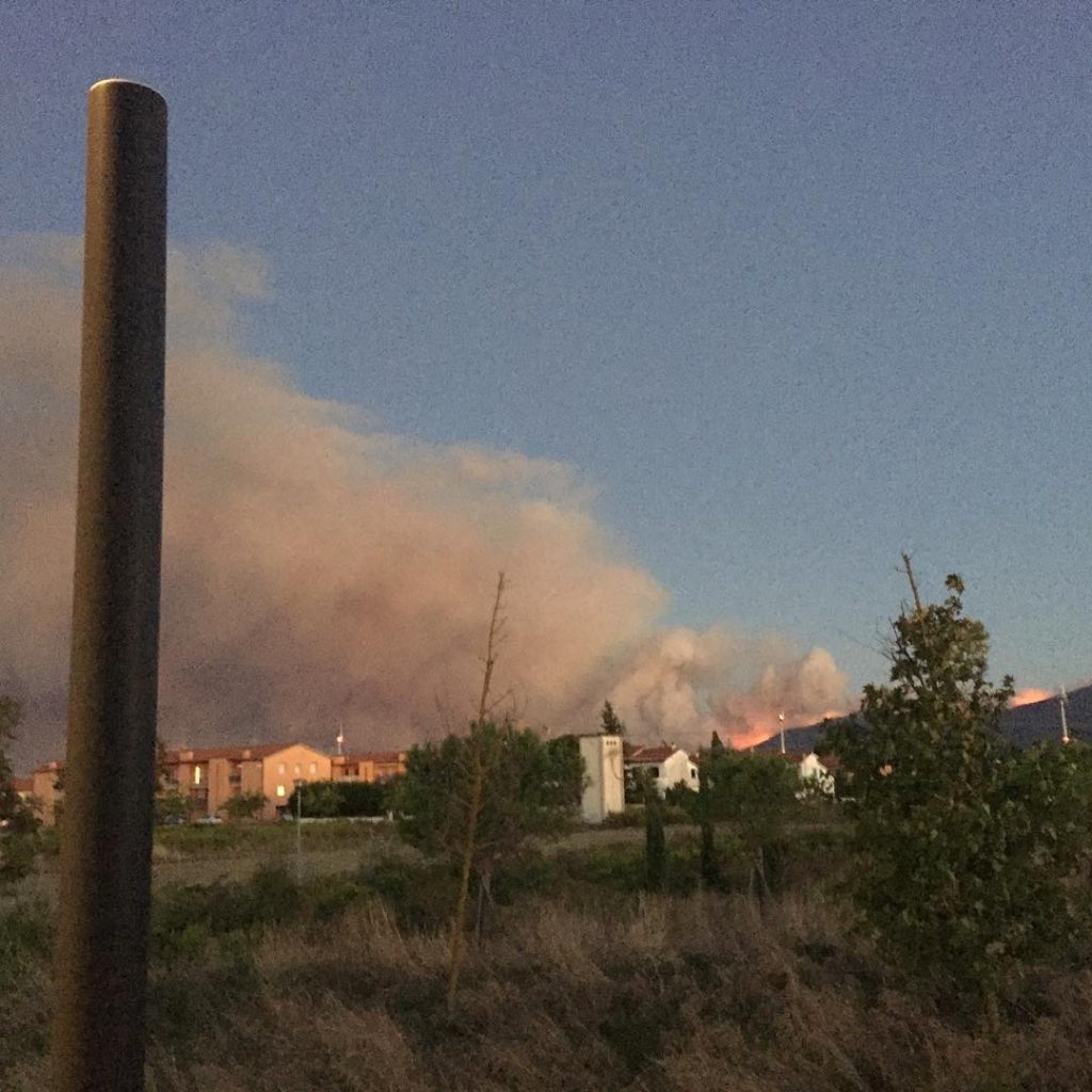 incendio monte serra