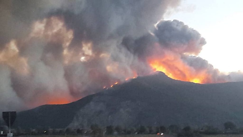 incendio monte serra