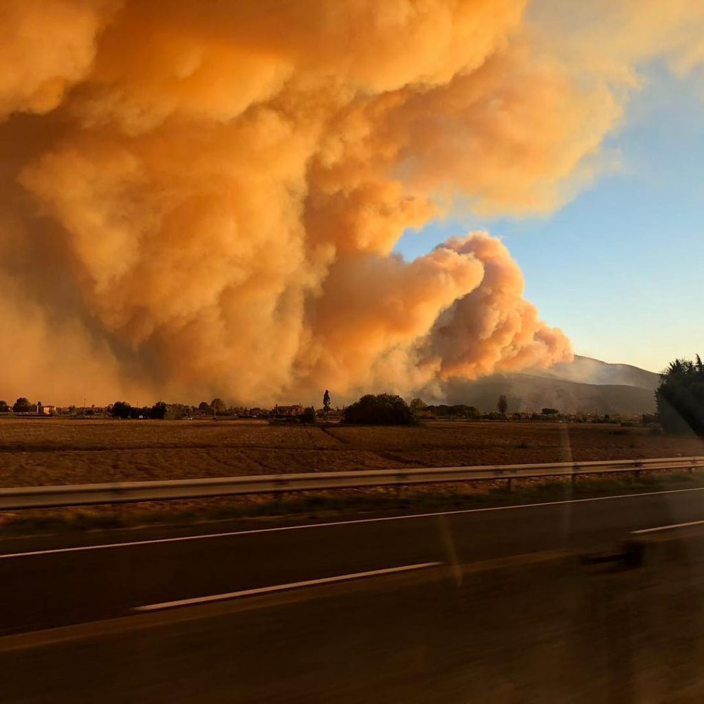 incendio monte serra