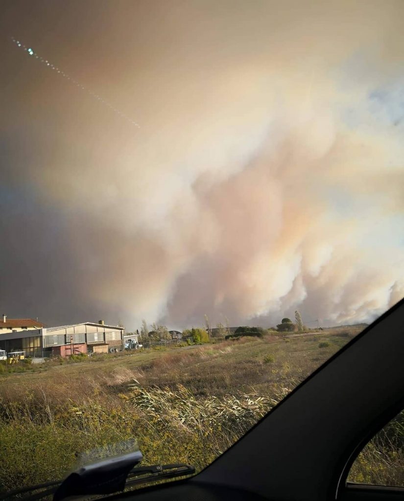 incendio monte serra