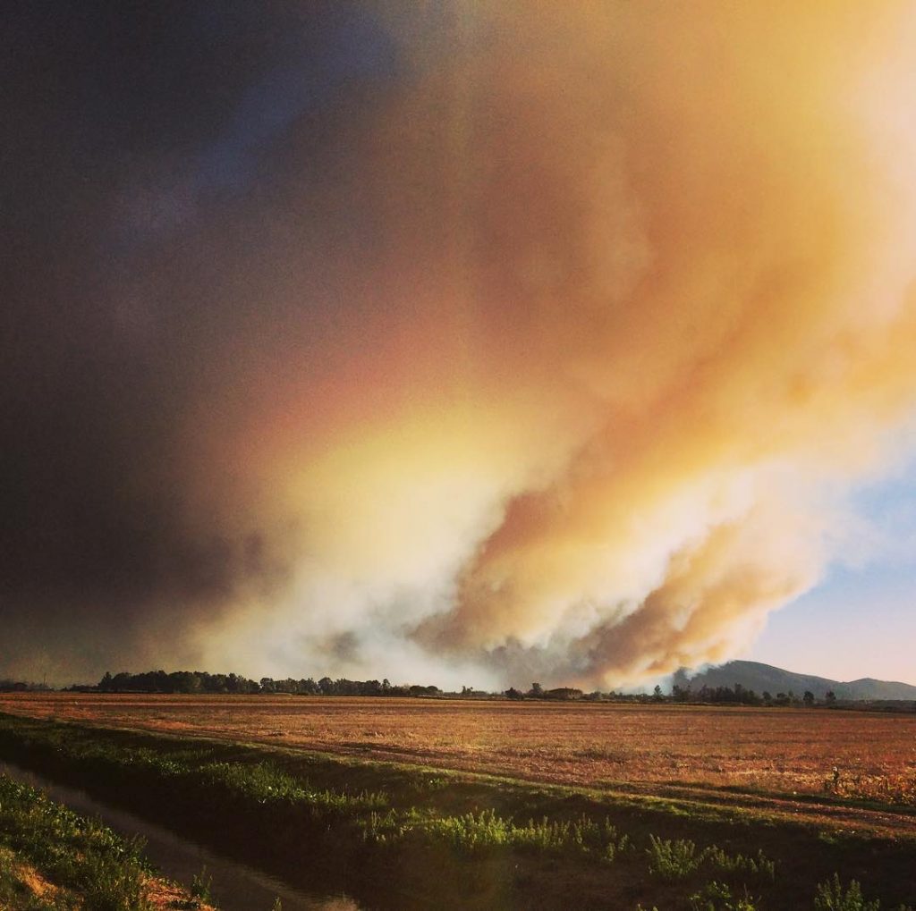 incendio monte serra