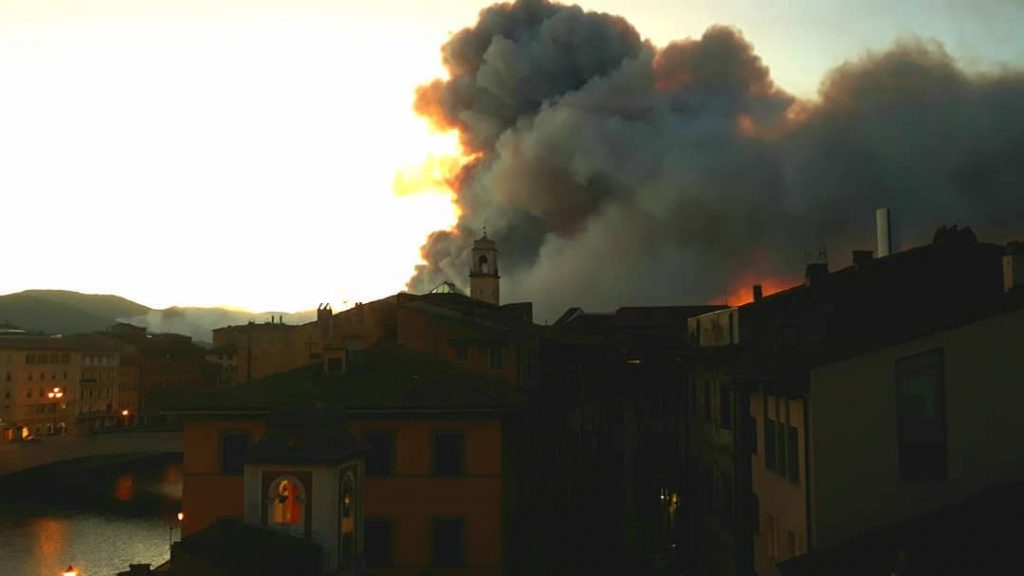 incendio monte serra