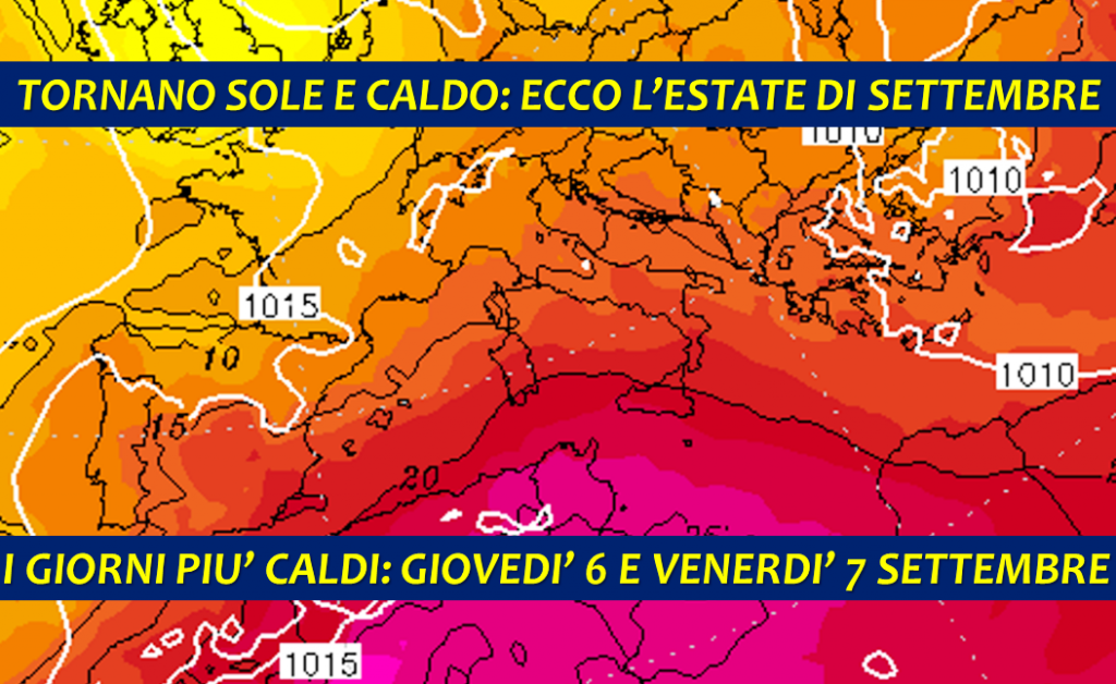 previsioni meteo settembre 2018