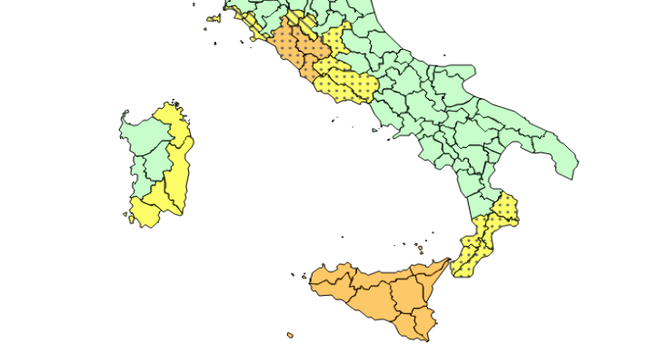 Allerta Meteo Italia 12 Ottobre 2018