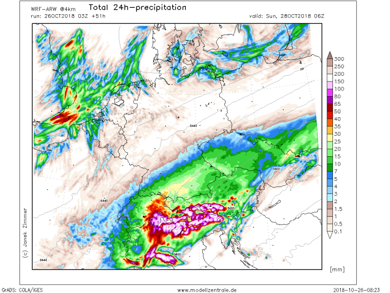 allerta meteo italia 28 ottobre precipitazioni totali