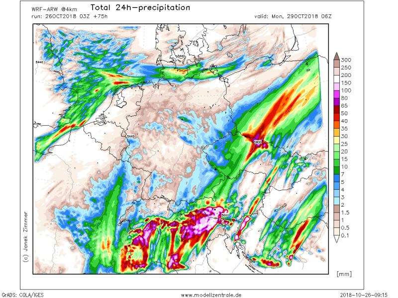 allerta meteo italia 29 ottobre precipitazioni totali