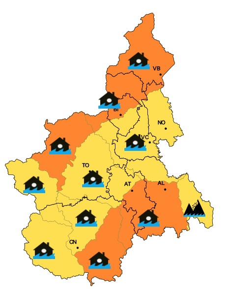 allerta meteo piemonte