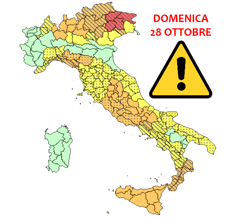 Allerta Meteo, Pesantissimo Avviso Della Protezione Civile Per Domenica ...