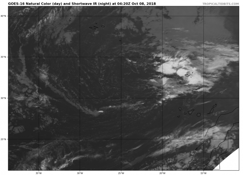 ciclone #92L madeira canarie