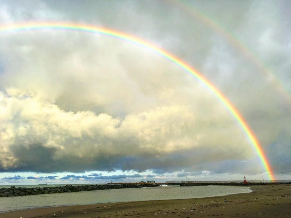 doppio arcobaleno fiumicino