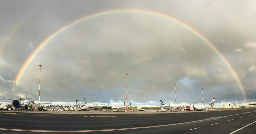 doppio arcobaleno fiumicino