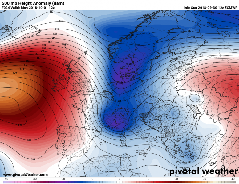 previsioni meteo europa 1 ottobre