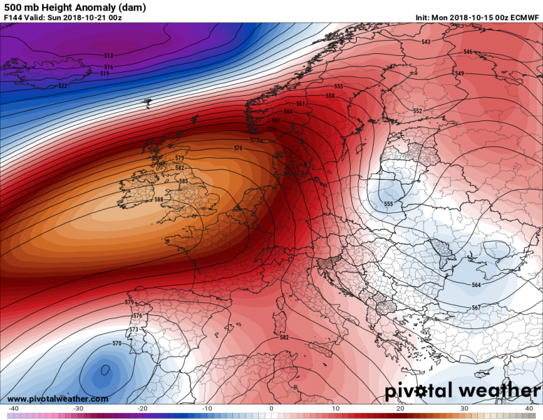 previsioni meteo europa 21 ottobre