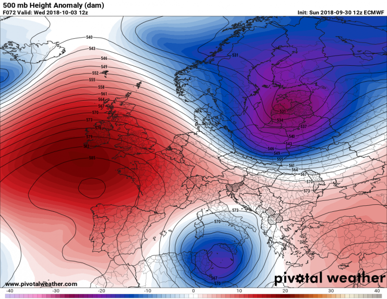 previsioni meteo europa 3 ottobre