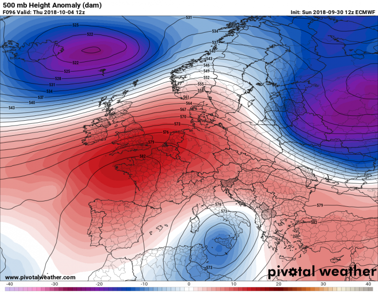 previsioni meteo europa 4 ottobre