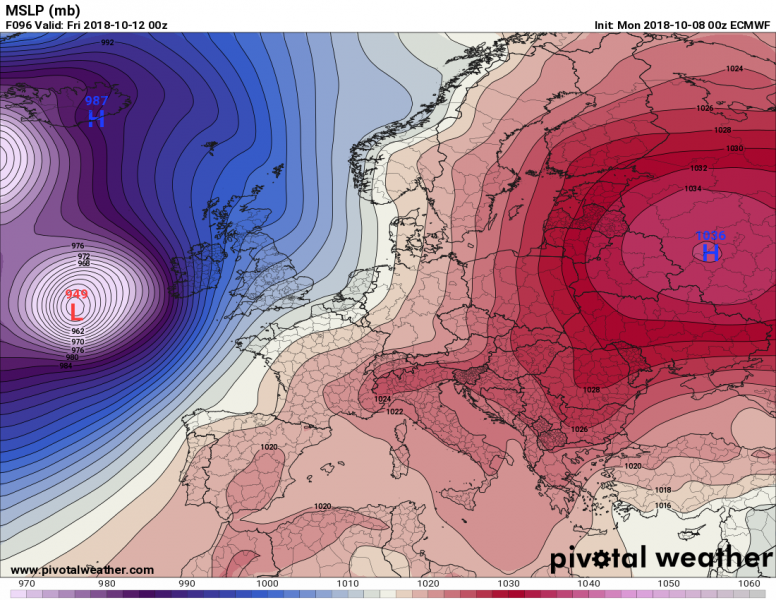 previsioni meteo tempesta di vento irlanda 12 ottobre