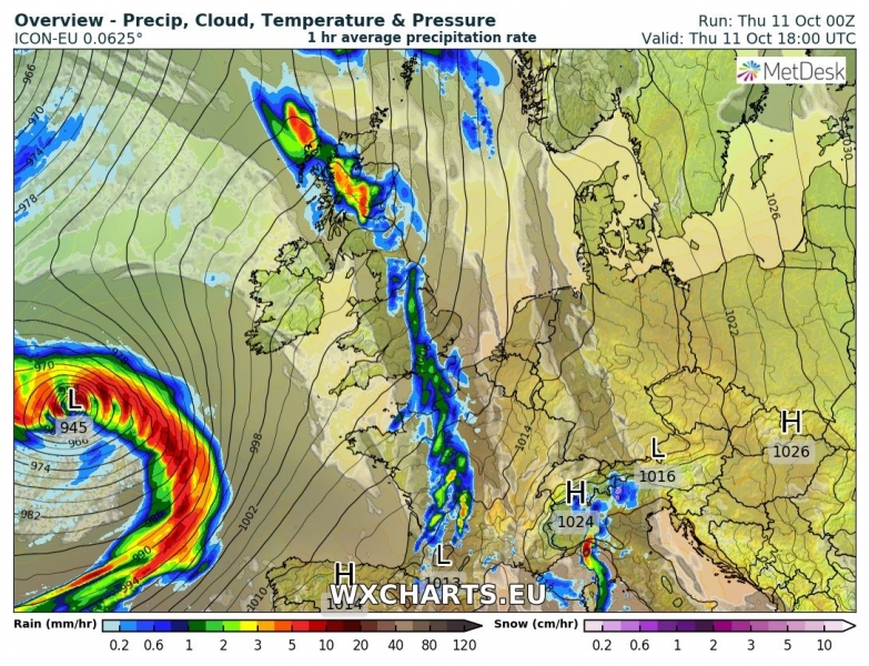 tempesta di vento callum irlanda regno unito 11 ottobre 2