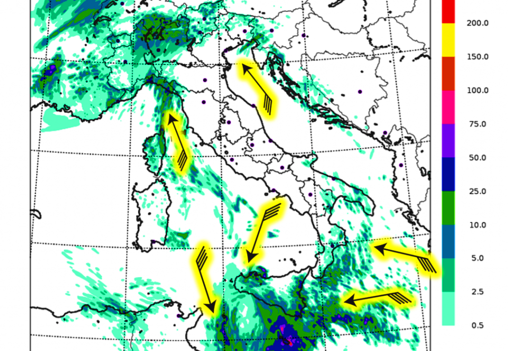 allerta meteo italia 10 novembre 2018