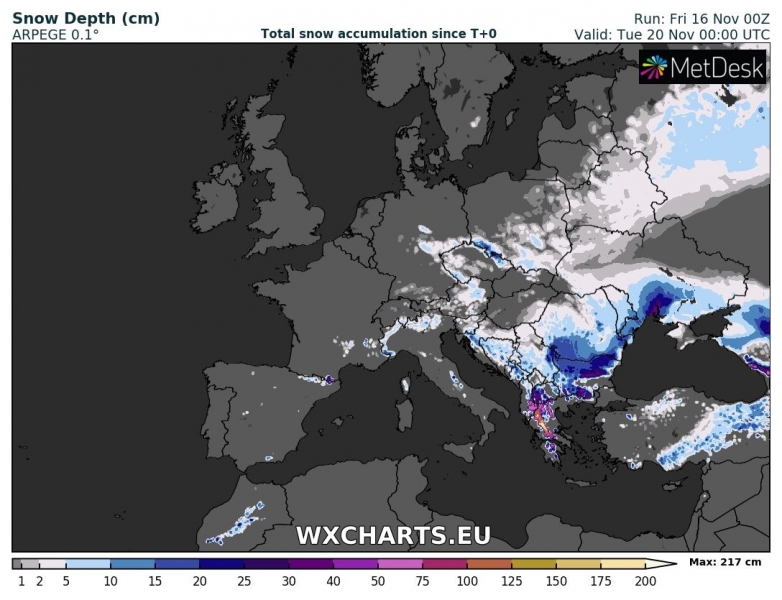 neve europa 20 novembre