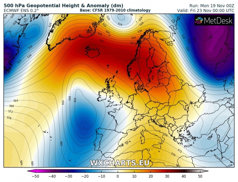 previsioni meteo europa 23 novembre