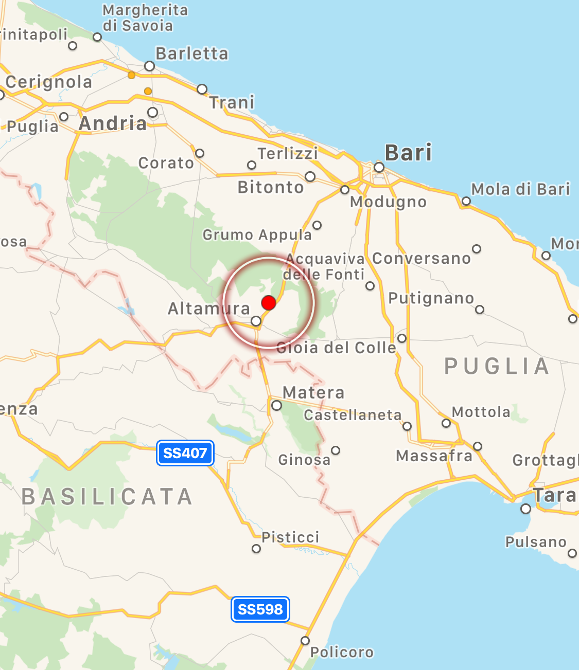 terremoto puglia oggi