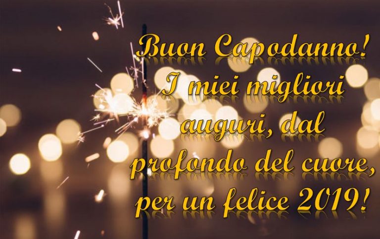 Felice Anno Nuovo Buon Capodanno 2019