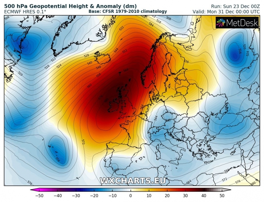 previsioni meteo europa 31 dicembre