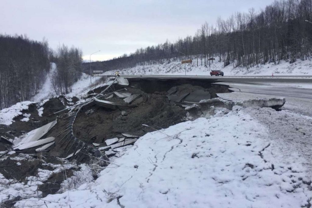 terremoto alaska ricostruzione