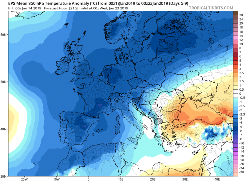 previsioni meteo freddo europa 23 gennaio