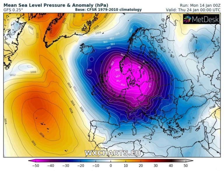 previsioni meteo freddo europa 24 gennaio 2