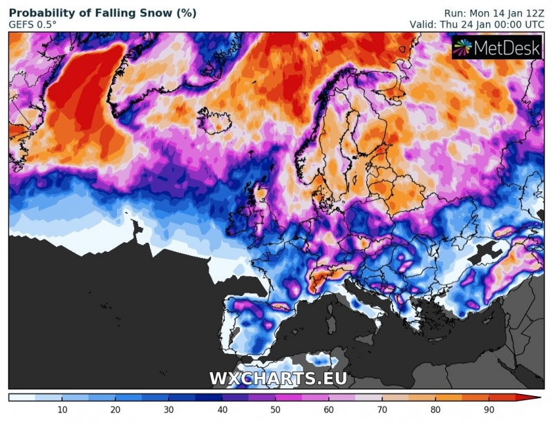 previsioni meteo freddo europa 24 gennaio neve