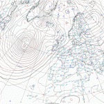 Ciclonegenesi esplosiva sul Nord Atlantico: in atto una “bomba meteorologica” da record [MAPPE]