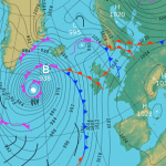 Ciclonegenesi esplosiva sul Nord Atlantico: in atto una “bomba meteorologica” da record [MAPPE]