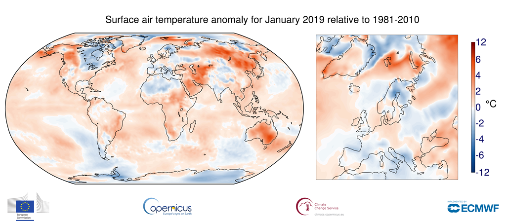 temperature gennaio 2019