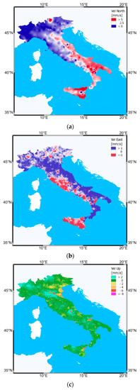 velocità movimenti tellurici italia