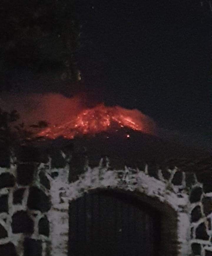 esplosione vulcano Popocatepetl Messico