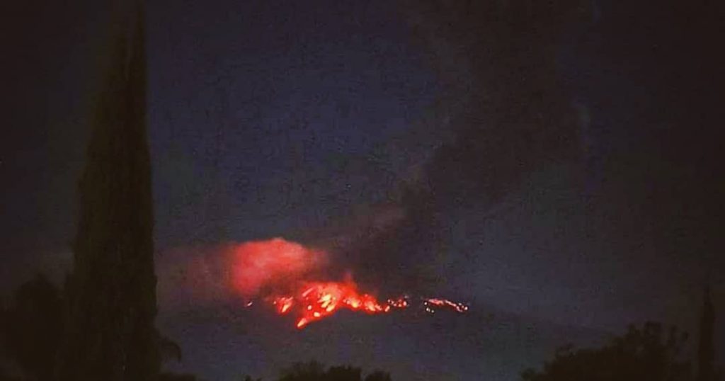 esplosione vulcano Popocatepetl Messico