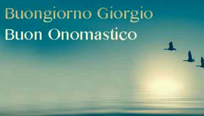 auguri buon onomastico giorgio